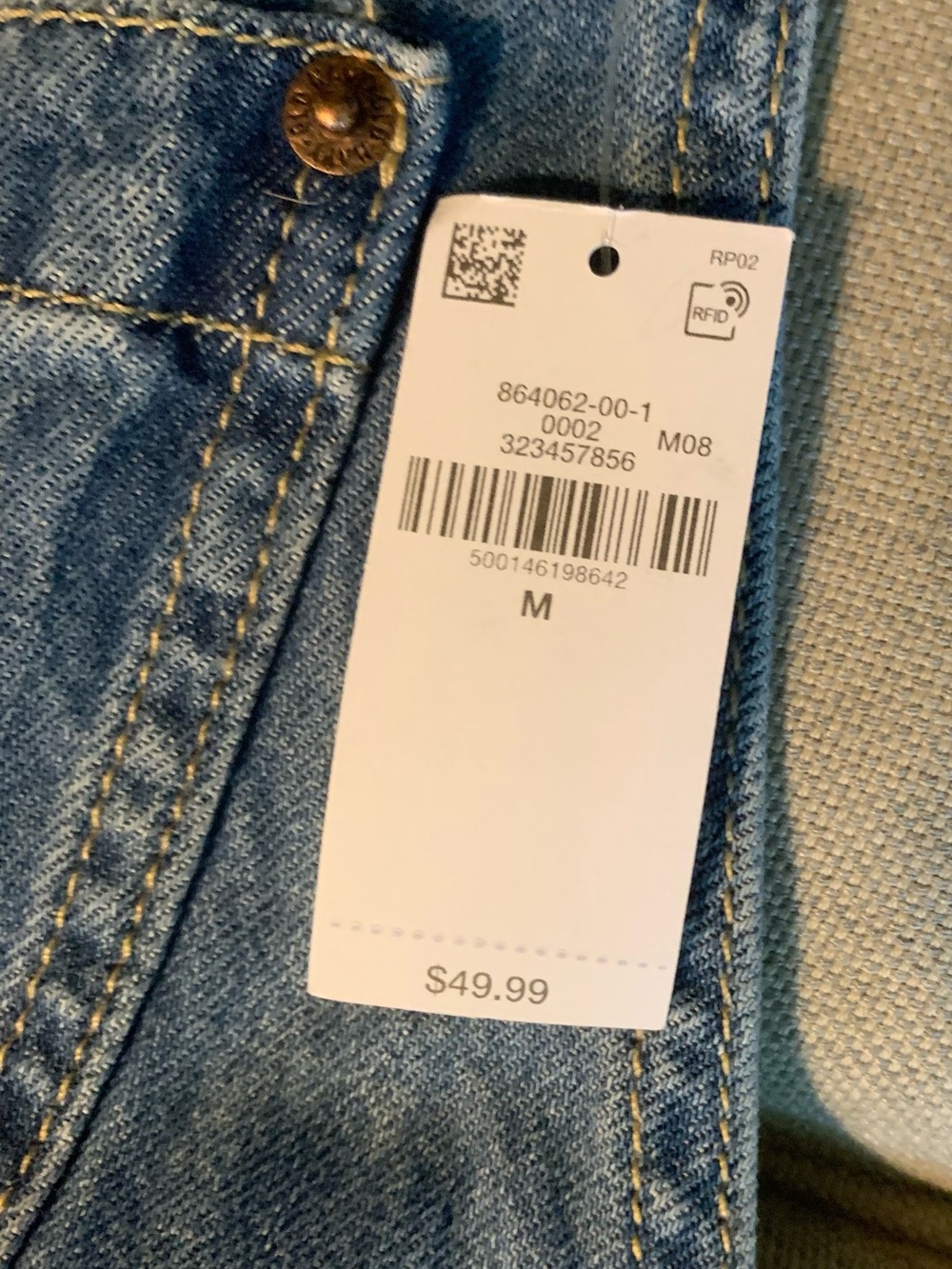 Old Navy Light Blue Denim Short Overalls - Picture 5 of 5